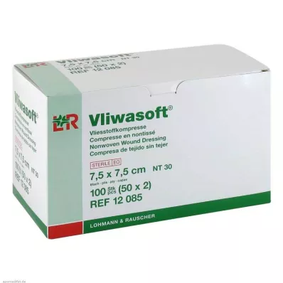 Vliwasoft fleecekompresser 7,5x7,5cm 6-lagers sterila, 50x2 stycken Vliwasoft fleecekompresser 7,5x7,5cm 6-lagers sterila, 50x2 stycken