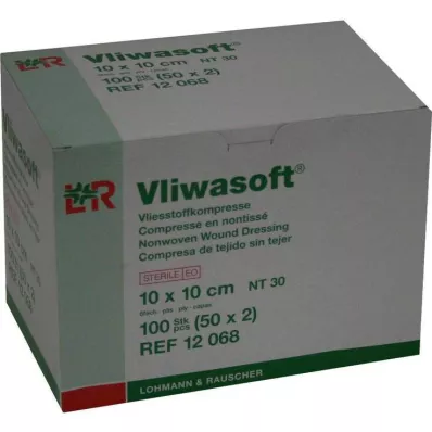 Vliwasoft fleecekompresser 10x10cm 6-lagers sterila, 50x2 stycken Vliwasoft fleecekompresser 10x10cm 6-lagers sterila, 50x2 stycken