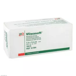 VLIWASOFT Icke-vävda kompresser 7,5x7,5 cm icke-sterila 6 l., 100 st
