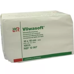 VLIWASOFT Icke-vävda kompresser 10x10 cm, icke-sterila 6 l., 100 st