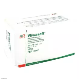 VLIWASOFT Icke-vävda kompresser 10x10 cm, icke-sterila 6 l., 100 st