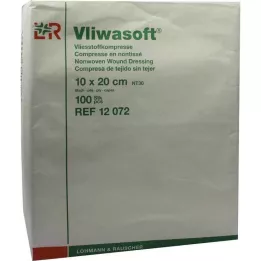 VLIWASOFT Icke-vävda kompresser 10x20 cm, icke-sterila 6 l., 100 st