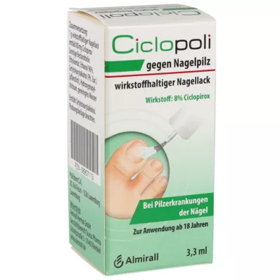CICLOPOLI mot nagelsvamp aktiv ingrediens nagellack, 3,3 ml