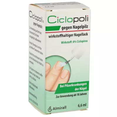 CICLOPOLI mot nagelsvamp aktiv ingrediens nagellack, 6,6 ml