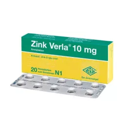 Zink Verla® 10 mg filmdragerade tabletter, 20 st