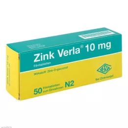 Zink Verla® 10 mg filmdragerade tabletter, 50 st