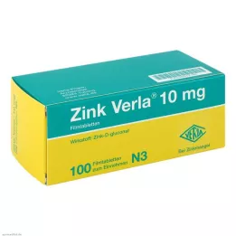 Zink Verla® 10 mg filmdragerade tabletter, 100 st