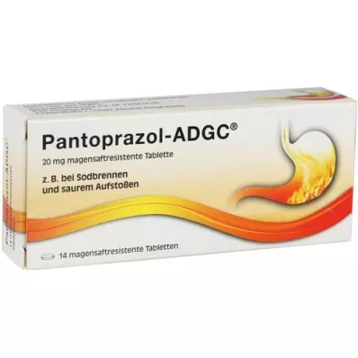 PANTOPRAZOL ADGC 20 mg enterotabletter, 14 st