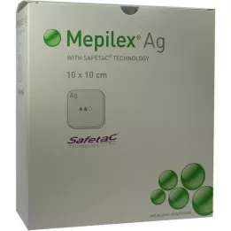 MEPILEX Ag-skumförband 10x10 cm sterilt, 10 st