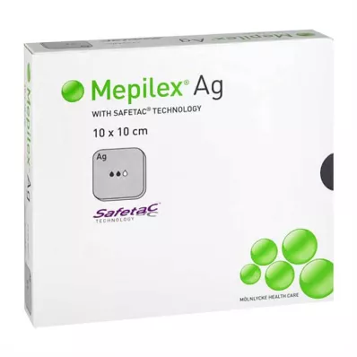 Mepilex Ag bandage 10x10cm steril, 10 st Mepilex Ag bandage 10x10cm steril, 10 st