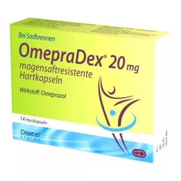 OMEPRADEX 20 mg enterokapslade hårda kapslar, 14 st