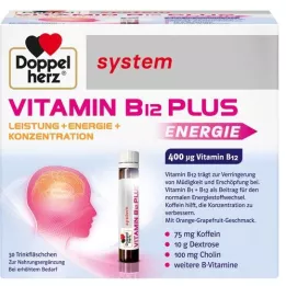 DOPPELHERZ Vitamin B12 Plus system Drickampuller, 30X25 ml
