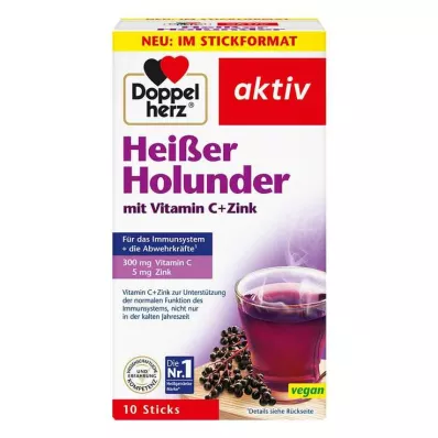 Doppelherz Hot fläder med C-vitamin + zinkgranulat, 10 st Doppelherz Hot fläder med C-vitamin + zinkgranulat, 10 st