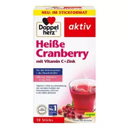 DOPPELHERZ varm tranbär m.vit.C+zink granulat, 10 st
