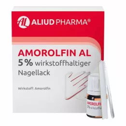 AMOROLFIN AL 5 % aktiv ingrediens nagellack, 5 ml
