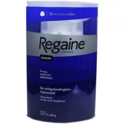 REGAINE Skum för män 50 mg/g, 3X60 ml