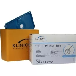 KLINION Soft fine plus pennålar 0,25x8 mm 31 G, 110 st