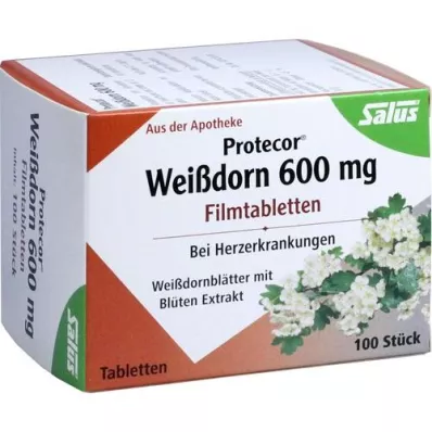 PROTECOR Hagtorn 600 mg Filmdragerade tabletter, 100 kapslar