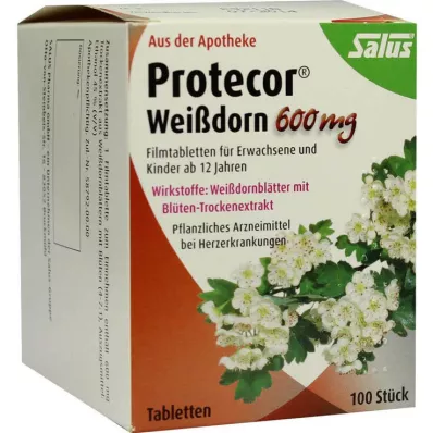 PROTECOR Hagtorn 600 mg Filmdragerade tabletter, 100 kapslar