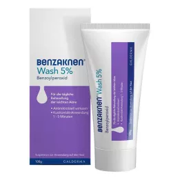 Benzaknen® Wash 5 % suspension för oren hud och mild akne, 100 g