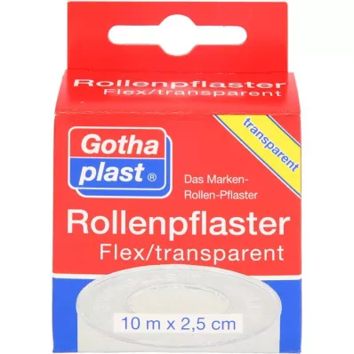 ROLLENPFLASTER Flex 2,5 cmx10 m trp.Euro hängare, 1 st