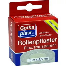 ROLLENPFLASTER Flex 2,5 cmx10 m trp.Euro hängare, 1 st