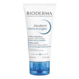 Bioderma Atoderm Mains handkräm för torra och sträva händer och naglar, 50 ml