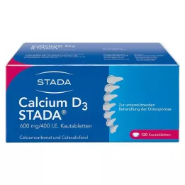 CALCIUM D3 STADA 600 mg/400 I.U. Tuggtabletter, 120 st