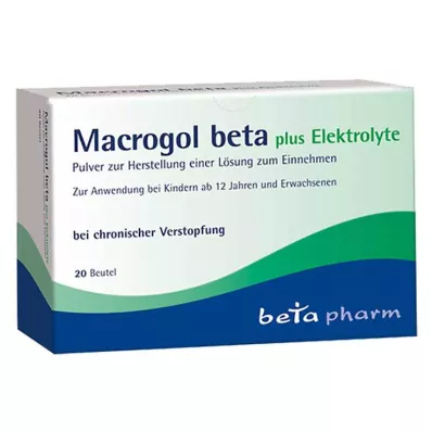 Macrogol beta plus elektrolytpulver, 20 st Macrogol beta plus elektrolytpulver, 20 st