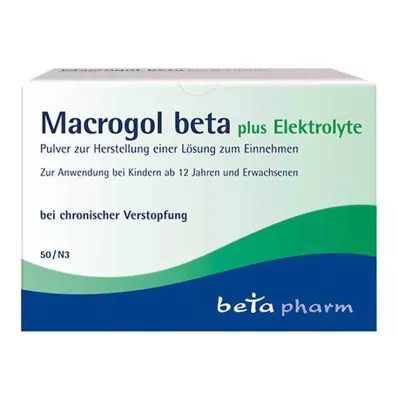 Macrogol beta plus elektrolytpulver, 50 st