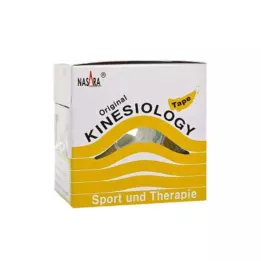 NASARA Kinesiologisk tejp 5 cmx5 m gul, 1 st