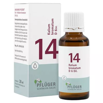 Biokemi Pflueger 14 kaliumbromat.D 6 droppar, 30 ml Biokemi Pflueger 14 kaliumbromat.D 6 droppar, 30 ml