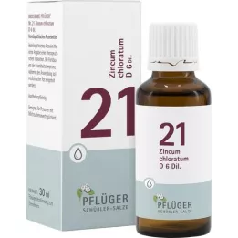 BIOCHEMIE Ploughmans gips 21 Zincum chloratum D 6 droppar, 30 ml