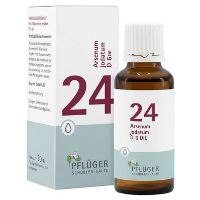 Biokemi Pflueger 24 Arsenum jodatum D 6 droppar, 30 ml
