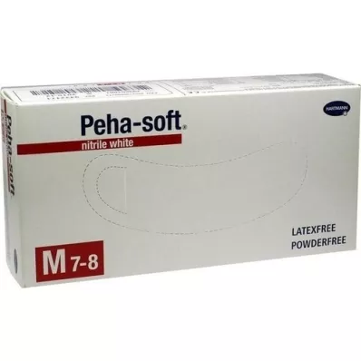 PEHA-SOFT nitril vit Unt.Hands.icke-steril pf M, 100 st