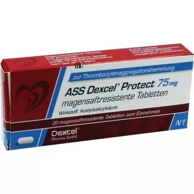 ASS Dexcel Protect 75 mg enterotabletter, 20 st