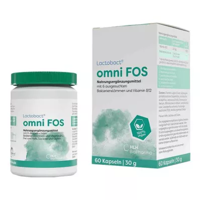 LACTOBACT omni FOS enterotäta kapslar, 60 st
