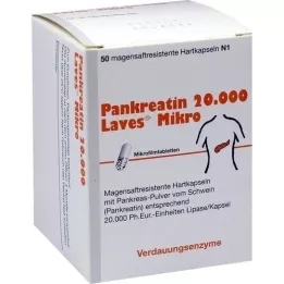 PANKREATIN 20 000 Laves Micro enteric-coated hårda kapslar, 50 st