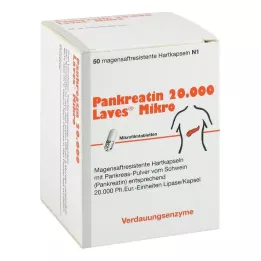 PANKREATIN 20 000 Laves Micro enteric-coated hårda kapslar, 50 st