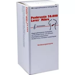 PANKREATIN 20 000 Laves Micro enteric-coated hårda kapslar, 100 st