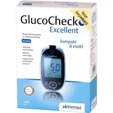 GLUCOCHECK Utmärkt blodsockermätarset mmol/l, 1 st