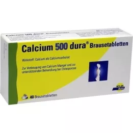 CALCIUM 500 dura brustabletter, 40 st