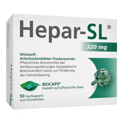 Hepar-SL® 320 mg hårda kapslar, 50 st Hepar-SL® 320 mg hårda kapslar, 50 st