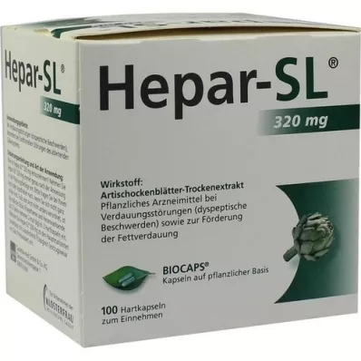 HEPAR-SL 320 mg hårda kapslar, 100 st