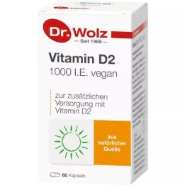 VITAMIN D2 1000 I.E. veganska kapslar, 60 st