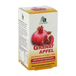 GRANATAPFEL 500 mg plus Vit.C+B12+Zink+Selen Kapslar, 60 st