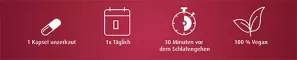 Instructions for use for Melatonin 1 mg kapslar, 50 st - 2