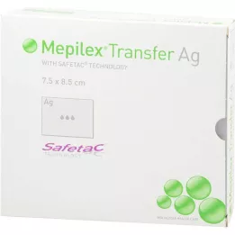 MEPILEX Transfer Ag skumförband 7,5x8,5 cm ster., 10 st