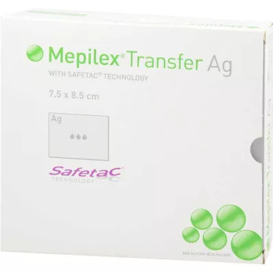 MEPILEX Transfer Ag skumförband 7,5x8,5 cm ster., 10 st