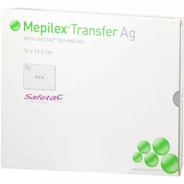 MEPILEX Transfer Ag skumförband 10x12,5 cm ster., 5 st